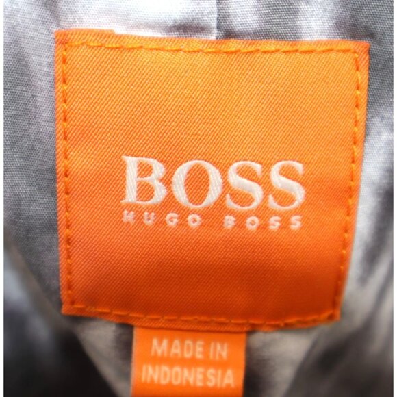 Hugo Boss Mens Blazer Sz 42R Charcoal Gray Cotton Blend Old Money Preppy Career - Picture 2 of 13